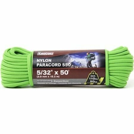 MIBRO GROUP PARACORD NYLO 550 5/32 IN X 50 FT GREEN 450341